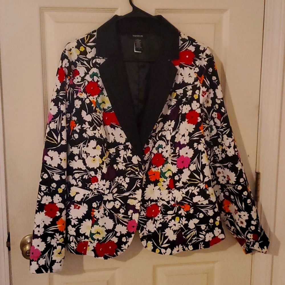 Floral blazer